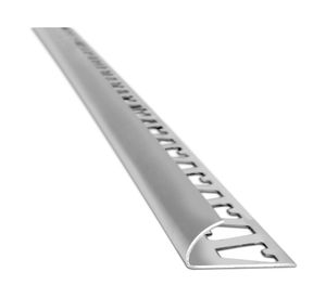 Guardacanto 15x9 mm x2.5 m Arco cromo mate