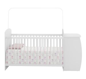 Cuna de madera con cómoda 3 cajones