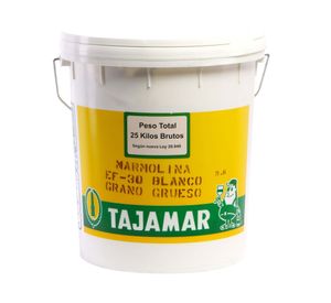 Marmolina 25 kg EF-30 blanco