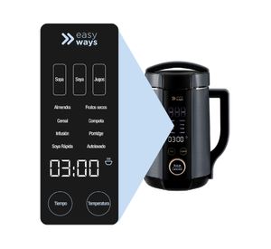 Máquina picadora multifunción Good Milk 6 en 1 negro 1.3 lt