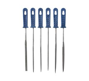 Set 6 limas madera y metal 120 mm