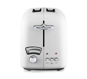 Tostador 2 rebanadas Argento blanco Delonghi
