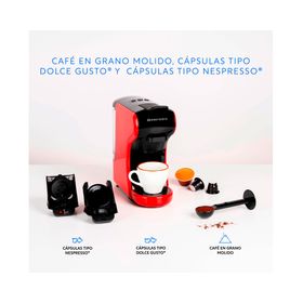 Cafetera Expresso Milano Coffee 3 en 1 rojo EasyWays.