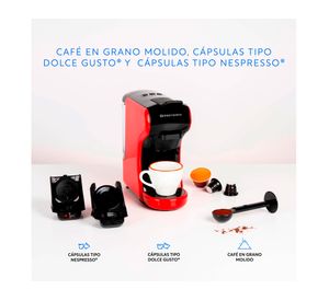 Cafetera Expresso Milano Coffee 3 en 1 rojo EasyWays.