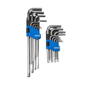 Set 18 llaves hexagonal y torx