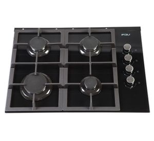 Encimera a gas 4 quemadores Crystal