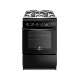 Cocina 4 quemadores MV 120 T negro Mademsa