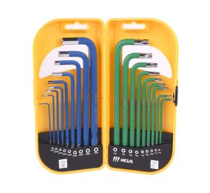 Llave allen + 18 piezas tornillos amarillo