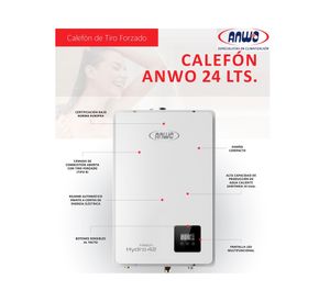 Calefont tiro forzado 24 litros gas licuado VAN24LTS LPG-N