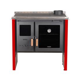 Cocina a leña Hestia 90 rojo