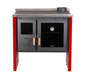 Cocina a leña Hestia 90 rojo