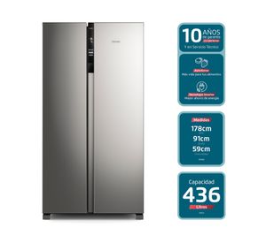Refrigerador Side by side no frost 436 litros SFX440 inox