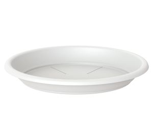 Plato plástico 35 cm Capri blanco