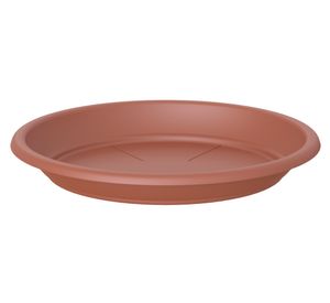 Plato plástico Capri terracotta