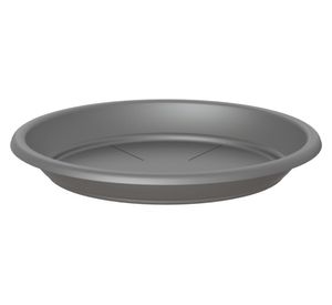 Plato plástico antracita Capri