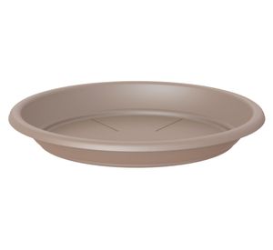 Plato 22 cm plástico Capri taupe