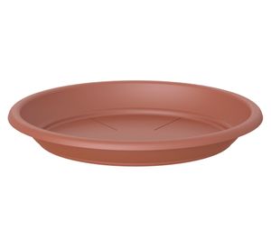 Plato plástico 22 cm Capri terracota
