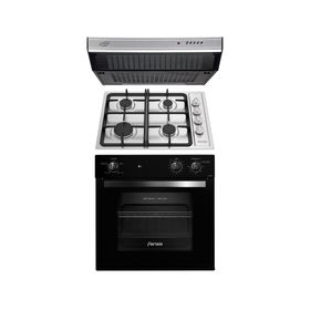 Kit empotrable horno F 1060NA + encimera 4HF + campana U6160