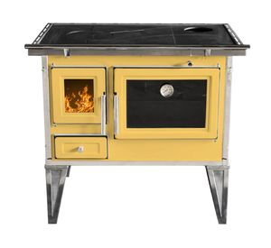 Cocina leña Calbuco L80 amarillo