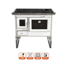 Cocina leña Calbuco L70 blanco