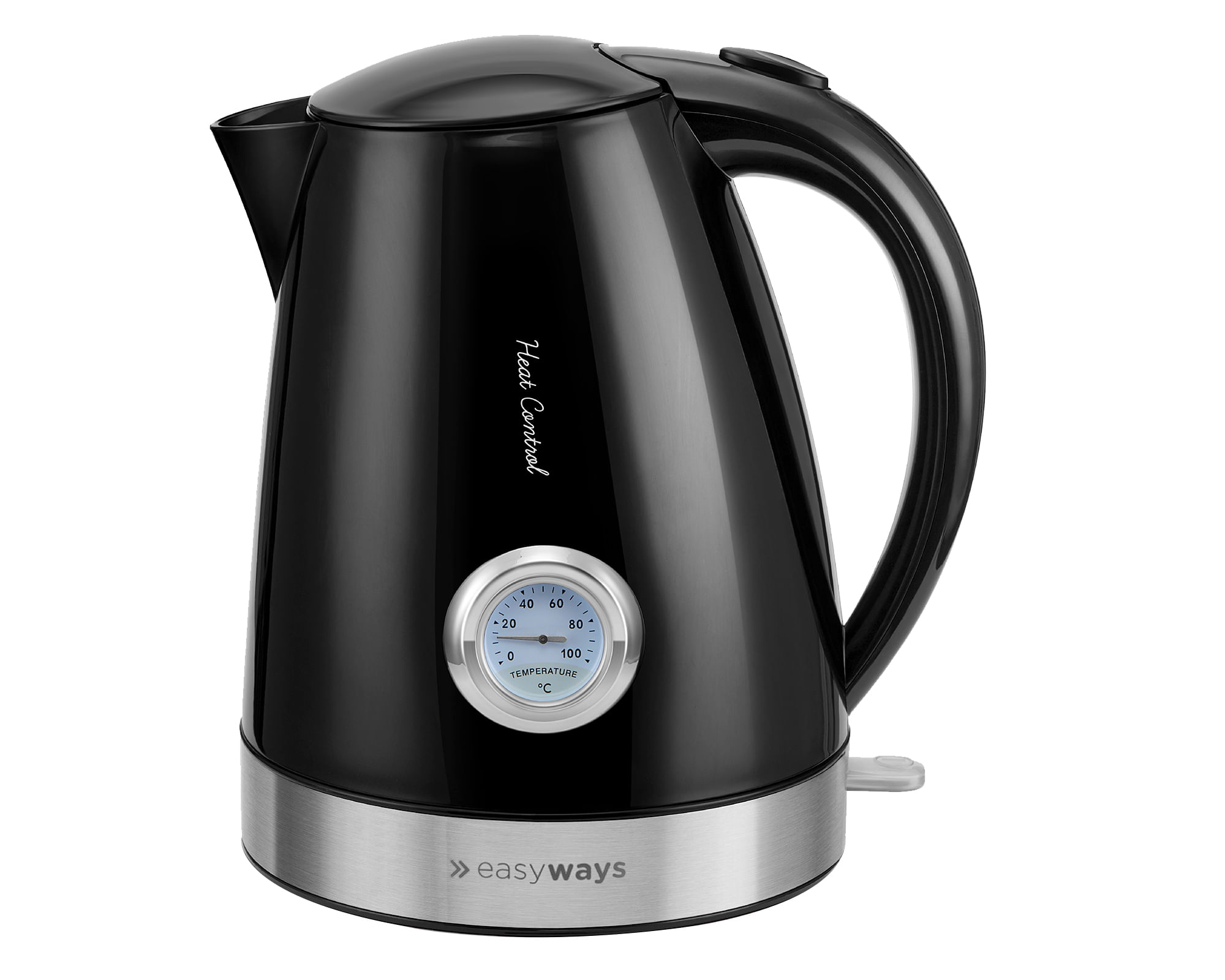 EasyWays Hervidor Heat control negro 1.7 lt