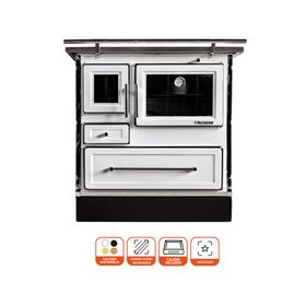 Cocina leña Calbuco MZ90 blanco