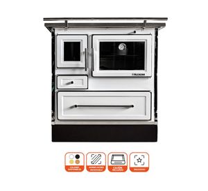 Cocina leña Calbuco MZ90 blanco