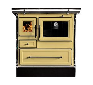 Cocina a leña Calbuco MZ90 amarilla 50 lt