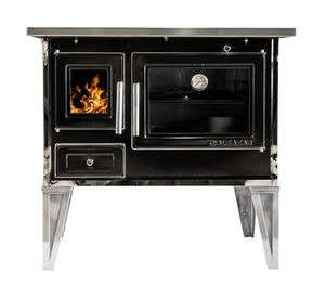 Cocina a leña Calbuco L 70 negro 1 quemador