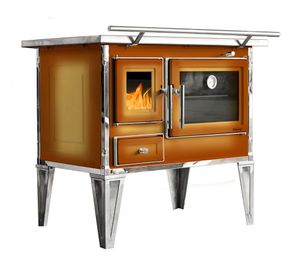 Cocina a leña Calbuco L80 difumada café