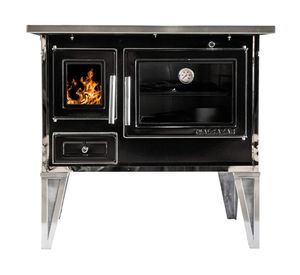 Cocina a leña Calbuco L 90 negro 1 quemador