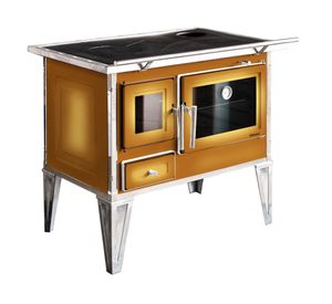 Cocina a leña Calbuco L80 difumada café