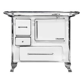 Cocina leña Llaima mueble 80 blanco