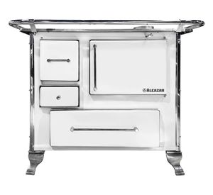 Cocina leña Llaima mueble 80 blanco