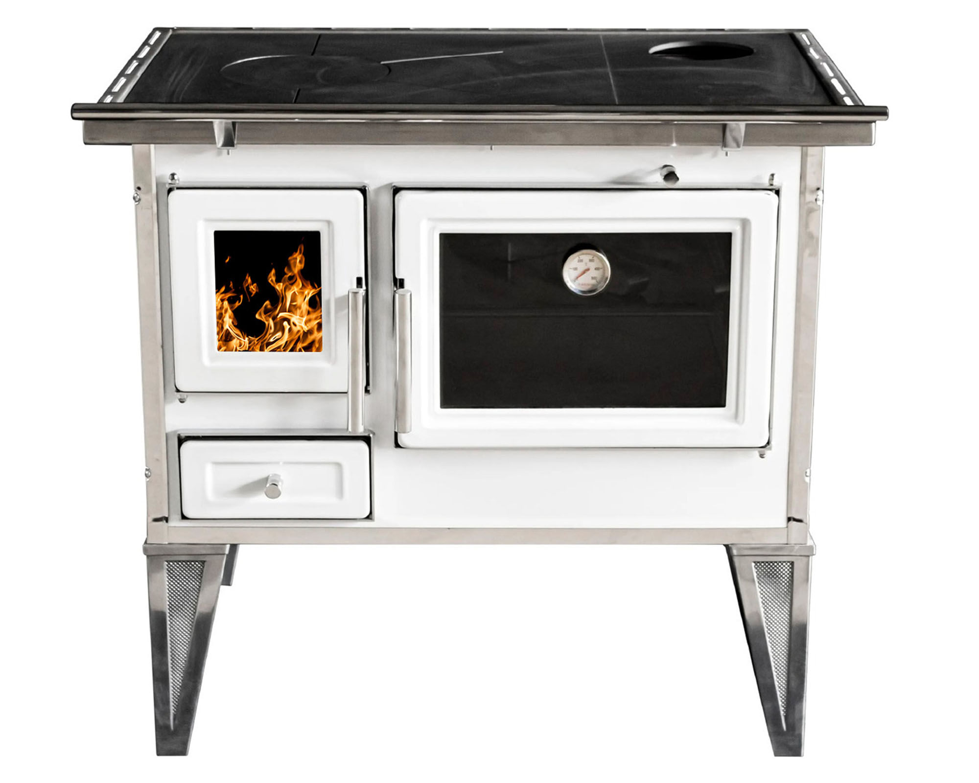 Alcazar Cocina leña Calbuco L80 blanco