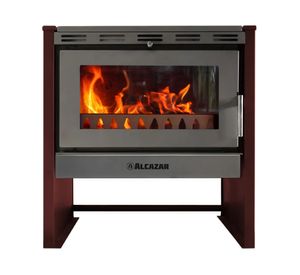 Estufa a leña Bavara burdeo