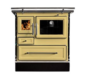 Cocina a leña Calbuco MZ80 amarilla 40 lt