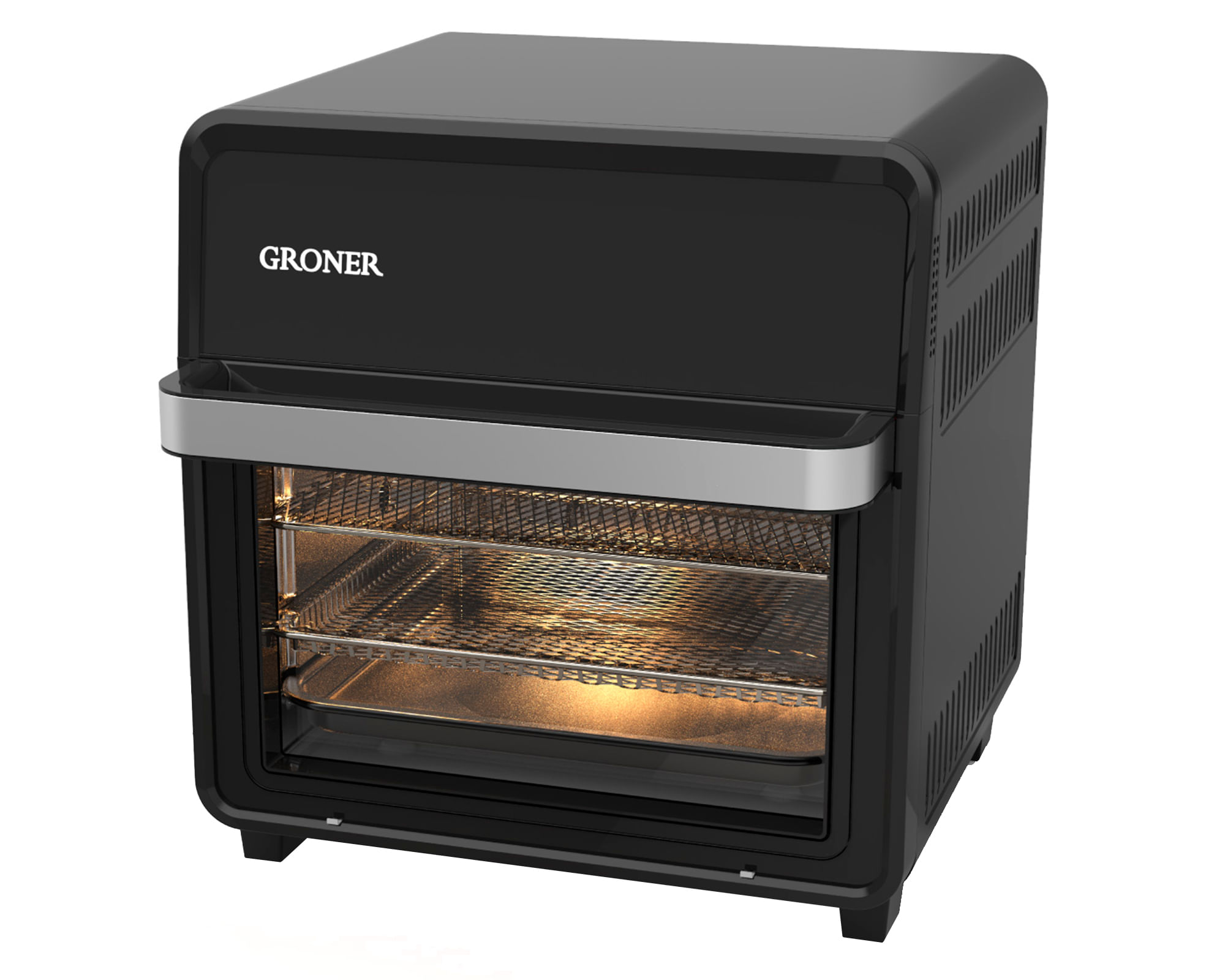 Groner Horno eléctrico OKXW150180A negro 16 lt