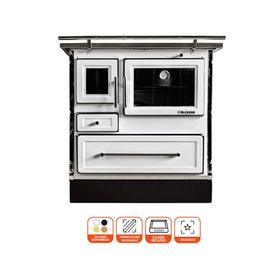 Cocina leña Calbuco MZ80 blanco