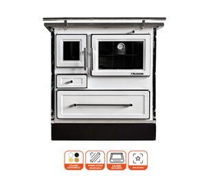 Cocina leña Calbuco MZ80 blanco