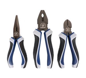 Pinzas+alicate 6'' 3 piezas Robust