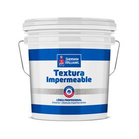 Pintura texturizada impermeable grano medio tineta blanco
