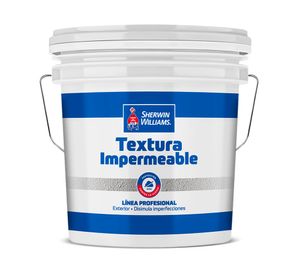 Pintura texturizada impermeable grano medio tineta blanco