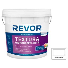 Textura hidrorrepelente Revortex grano fino 23 kg blanco