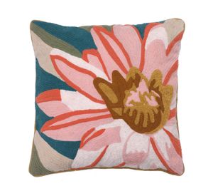 Cojín Bordado flores 45x45 cm