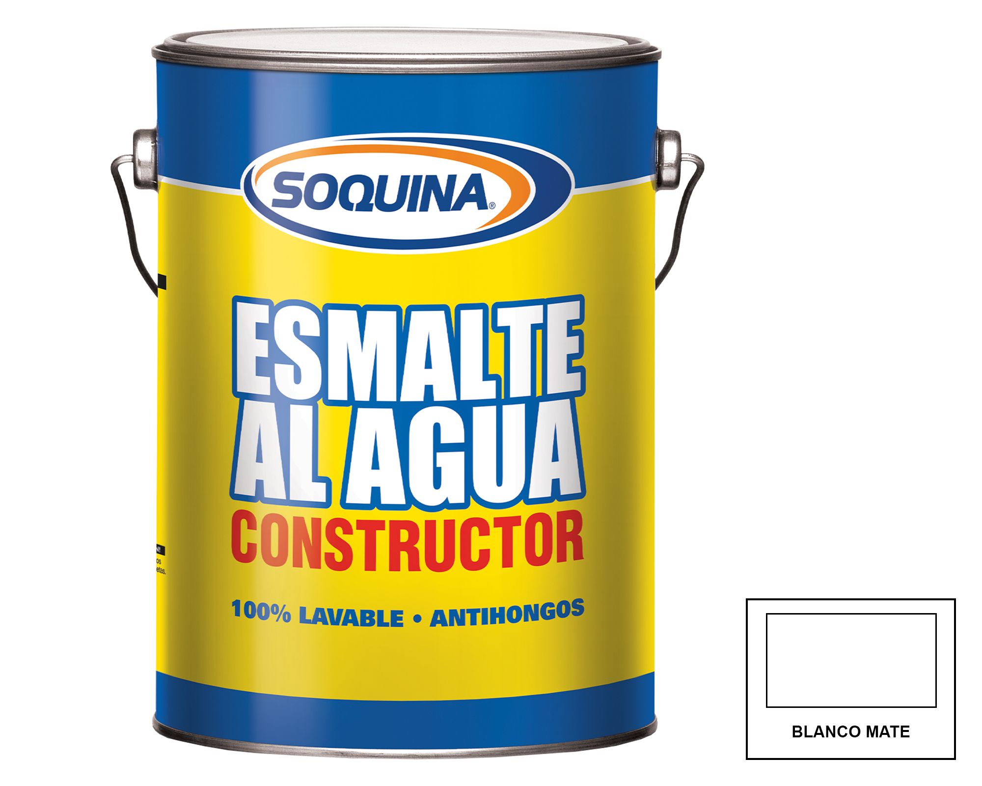 Esmalte al agua blanco mate 3.785 lt