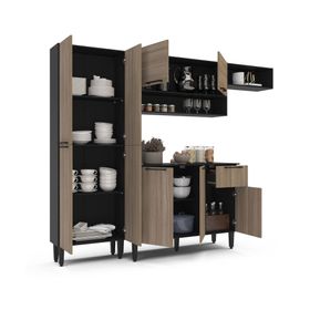 Kit Cocina 9 puertas 1 cajón Madri Rustic 183x232.4x44.8 cm