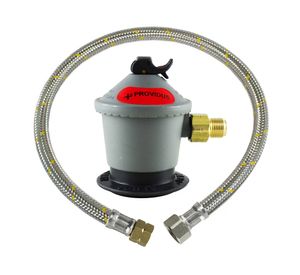Regulador de gas licuado 3/8'' HE + flexible 1 m Providus