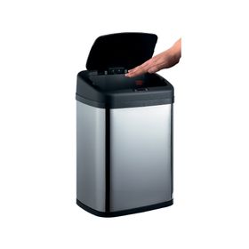 Basurero con sensor cromado 30 lt