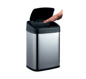 Basurero con sensor cromado 30 lt